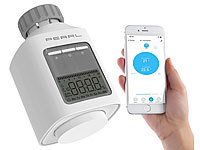 PEARL Programmierbares Heizkörper-Thermostat mit Bluetooth, App, LCD-Display; Alkaline-Batterien Mignon (AA) Alkaline-Batterien Mignon (AA) 