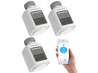PEARL 3er-Set Programmierbares Heizkörper-Thermostat mit Bluetooth & App; Alkaline-Batterien Mignon (AA) Alkaline-Batterien Mignon (AA) 