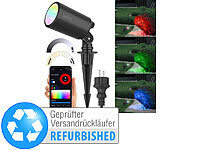 ; Wetterfeste WLAN-Fluter mit RGB-CCT-LEDs, App-Steuerung Wetterfeste WLAN-Fluter mit RGB-CCT-LEDs, App-Steuerung 