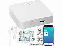 Luminea Home Control WLAN-Gateway mit Bluetooth-Mesh für ELESION und Smart-Life-Geräte