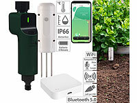 Luminea Home Control BodenFeuchtigkeits&Temperatursensor,ZigbeeGateway,1x Bewässerungscomp.; 3in1-WLAN-Thermo- und Hygrometer mit Helligkeit-Sensor und App 3in1-WLAN-Thermo- und Hygrometer mit Helligkeit-Sensor und App 3in1-WLAN-Thermo- und Hygrometer mit Helligkeit-Sensor und App 