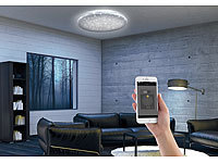Luminea Home Control Smarte Ø CCT-LEDs, lm, cm W, mit 18 WLAN-Sternen-Deckenleuchte 1350 34