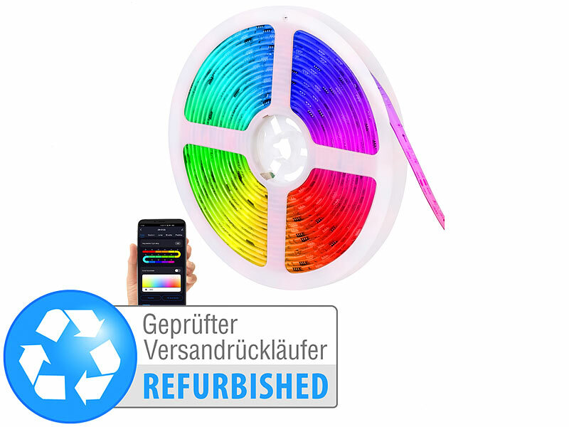 ; WLAN-USB-Stimmungsleuchten mit RGB + CCT-LEDs und App, WLAN-LED-Steh-/Eck-Leuchten mit App WLAN-USB-Stimmungsleuchten mit RGB + CCT-LEDs und App, WLAN-LED-Steh-/Eck-Leuchten mit App 