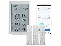 Luminea Home Control LCD-Thermometer, Thermohygrosender