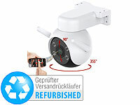 7links; WLAN-IP-Überwachungskameras mit Nachtsicht, Hochauflösende Pan-Tilt-WLAN-Überwachungskameras mit Solarpanel