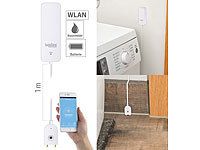Luminea Home Control ZigBee-Wassermelder mit externem Sensor, 2 Jahre Batterielaufzeit, App; WLAN-Wassermelder mit App-Benachrichtigungen WLAN-Wassermelder mit App-Benachrichtigungen WLAN-Wassermelder mit App-Benachrichtigungen WLAN-Wassermelder mit App-Benachrichtigungen 