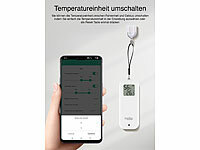 ; WLAN-Temperatur- & Luftfeuchtigkeits-Sensoren mit App-Auswertungen WLAN-Temperatur- & Luftfeuchtigkeits-Sensoren mit App-Auswertungen WLAN-Temperatur- & Luftfeuchtigkeits-Sensoren mit App-Auswertungen 