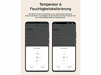 ; Temperatur- & Luftfeuchtigkeits-Sensor mit Bluetooth, App und Sprachsteuerung Temperatur- & Luftfeuchtigkeits-Sensor mit Bluetooth, App und Sprachsteuerung Temperatur- & Luftfeuchtigkeits-Sensor mit Bluetooth, App und Sprachsteuerung 