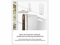 ; Temperatur- & Luftfeuchtigkeits-Sensor mit Bluetooth, App und Sprachsteuerung Temperatur- & Luftfeuchtigkeits-Sensor mit Bluetooth, App und Sprachsteuerung Temperatur- & Luftfeuchtigkeits-Sensor mit Bluetooth, App und Sprachsteuerung 