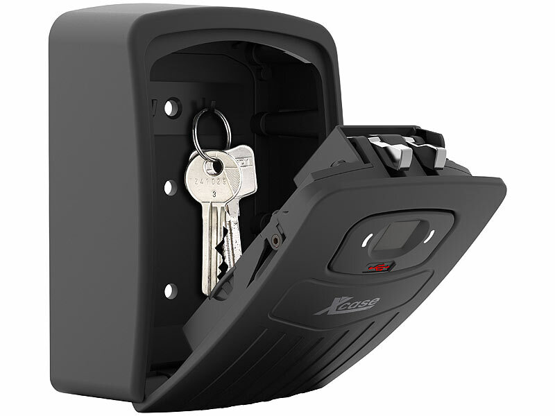 Xcase Smarter Schlüssel-Safe mit Fingerabdruck-Erkennung, bis 10 