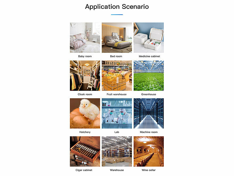 ; ZigBee-Boden-Temperatur- und Feuchtigkeits-Sensoren mit App, WLAN-Universal-Fernbedienungen mit Display, App, Thermo- und HygrometerWLAN-Temperatur- & Luftfeuchtigkeits-Sensoren mit App-Auswertungen 