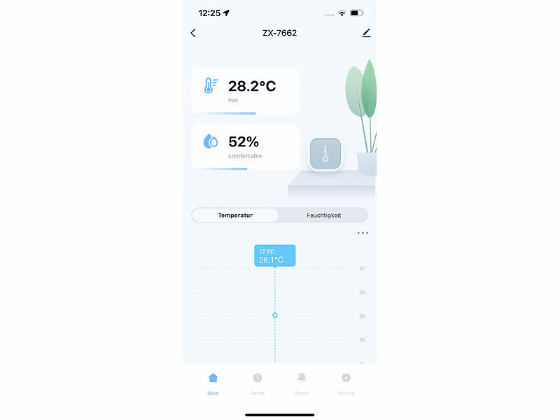 ; ZigBee-Boden-Temperatur- und Feuchtigkeits-Sensoren mit App, WLAN-Universal-Fernbedienungen mit Display, App, Thermo- und HygrometerWLAN-Temperatur- & Luftfeuchtigkeits-Sensoren mit App-Auswertungen 