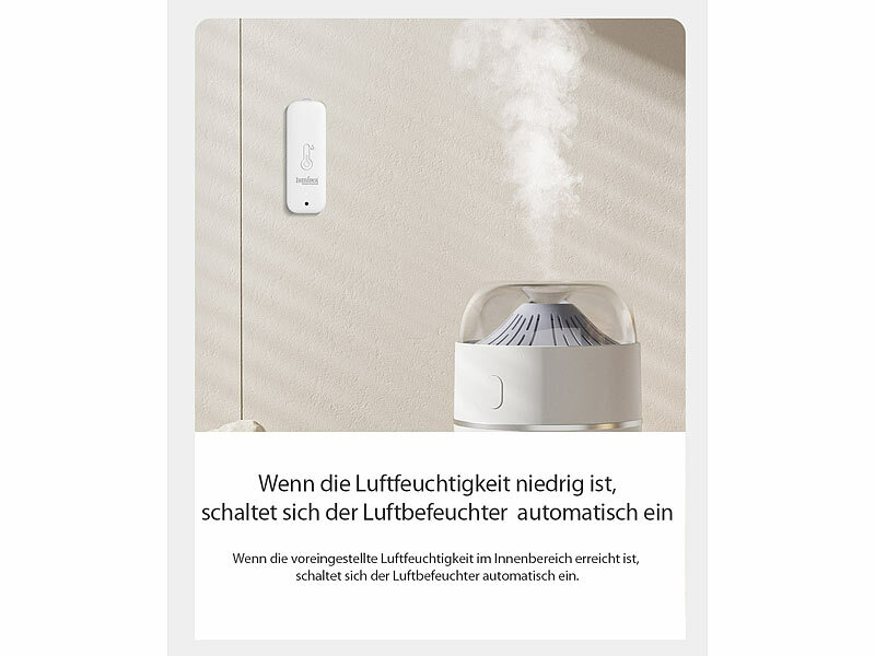 ; WLAN-Temperatur- & Luftfeuchtigkeits-Sensoren mit App-Auswertungen WLAN-Temperatur- & Luftfeuchtigkeits-Sensoren mit App-Auswertungen WLAN-Temperatur- & Luftfeuchtigkeits-Sensoren mit App-Auswertungen 