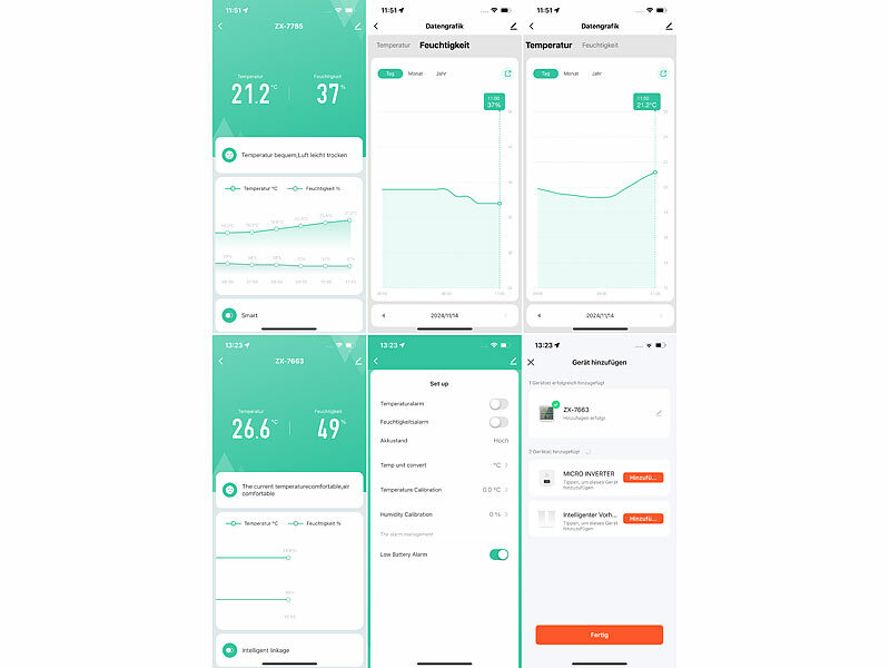 ; WLAN-Temperatur- & Luftfeuchtigkeits-Sensoren mit App-Auswertungen WLAN-Temperatur- & Luftfeuchtigkeits-Sensoren mit App-Auswertungen WLAN-Temperatur- & Luftfeuchtigkeits-Sensoren mit App-Auswertungen 