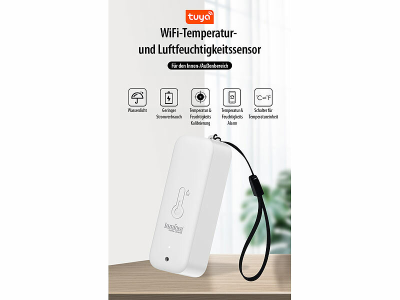 ; WLAN-Temperatur- & Luftfeuchtigkeits-Sensoren mit App-Auswertungen WLAN-Temperatur- & Luftfeuchtigkeits-Sensoren mit App-Auswertungen WLAN-Temperatur- & Luftfeuchtigkeits-Sensoren mit App-Auswertungen 