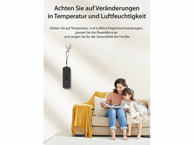 ; WLAN-Temperatur- & Luftfeuchtigkeits-Sensoren mit App-Auswertungen WLAN-Temperatur- & Luftfeuchtigkeits-Sensoren mit App-Auswertungen WLAN-Temperatur- & Luftfeuchtigkeits-Sensoren mit App-Auswertungen 