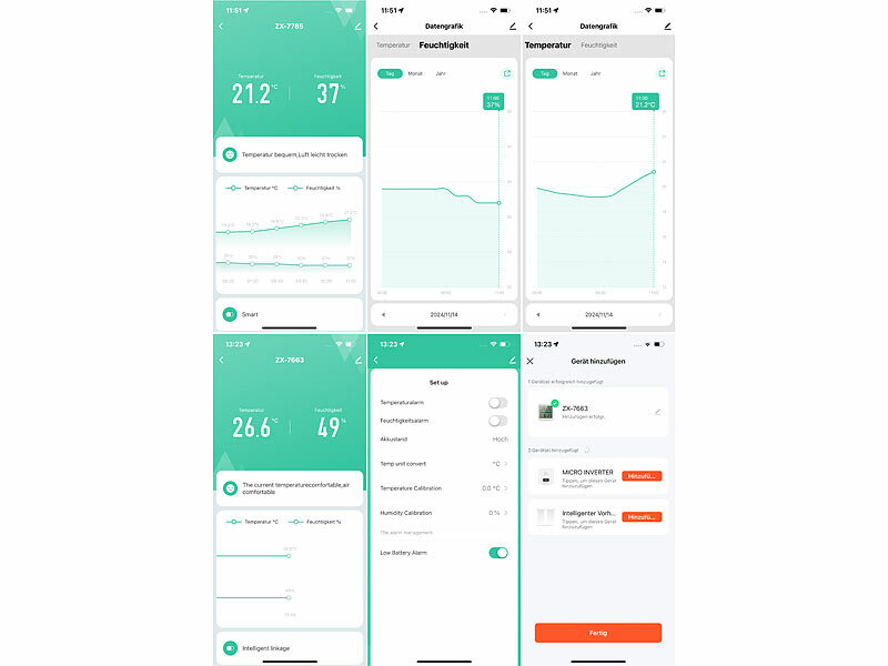 ; WLAN-Temperatur- & Luftfeuchtigkeits-Sensoren mit App-Auswertungen WLAN-Temperatur- & Luftfeuchtigkeits-Sensoren mit App-Auswertungen WLAN-Temperatur- & Luftfeuchtigkeits-Sensoren mit App-Auswertungen 