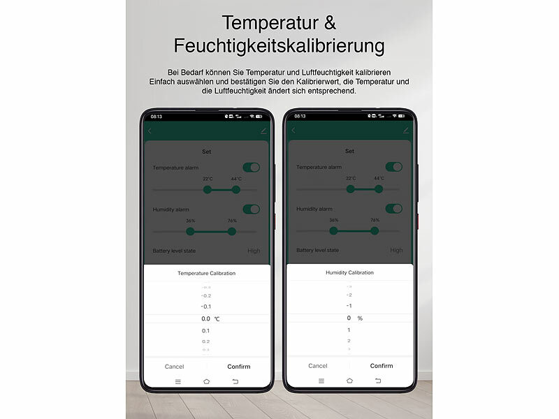 ; WLAN-Temperatur- & Luftfeuchtigkeits-Sensoren mit App-Auswertungen WLAN-Temperatur- & Luftfeuchtigkeits-Sensoren mit App-Auswertungen WLAN-Temperatur- & Luftfeuchtigkeits-Sensoren mit App-Auswertungen 