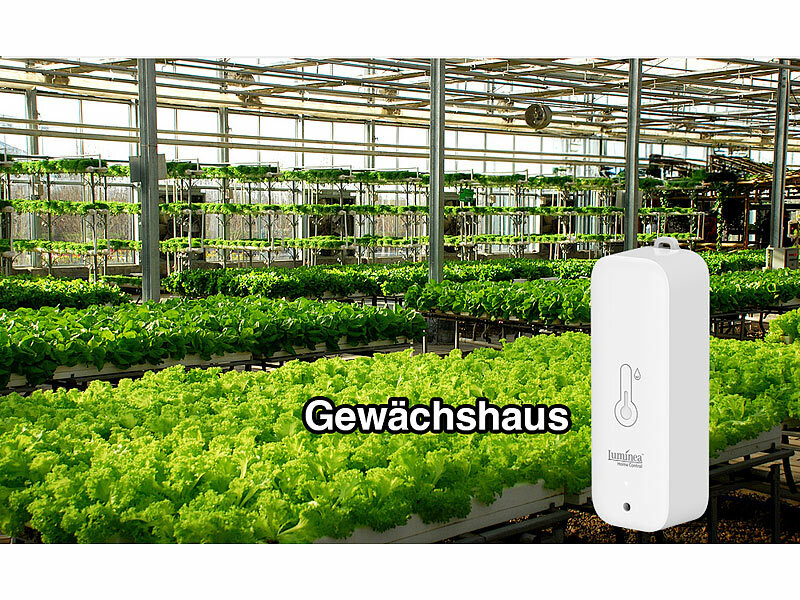 ; Temperatur- & Luftfeuchtigkeits-Sensor mit Bluetooth, App und Sprachsteuerung Temperatur- & Luftfeuchtigkeits-Sensor mit Bluetooth, App und Sprachsteuerung Temperatur- & Luftfeuchtigkeits-Sensor mit Bluetooth, App und Sprachsteuerung 